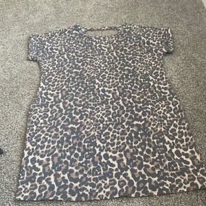 Cheetah tshirt dress